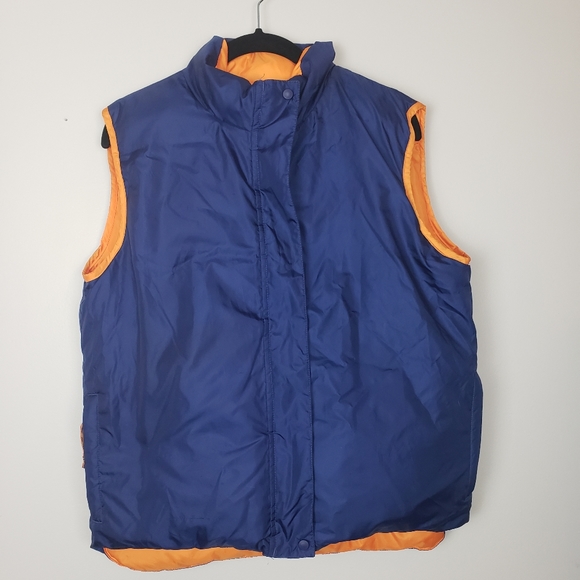 LL Bean Goose down puffer vest Reversible Sz S - Picture 5 of 14